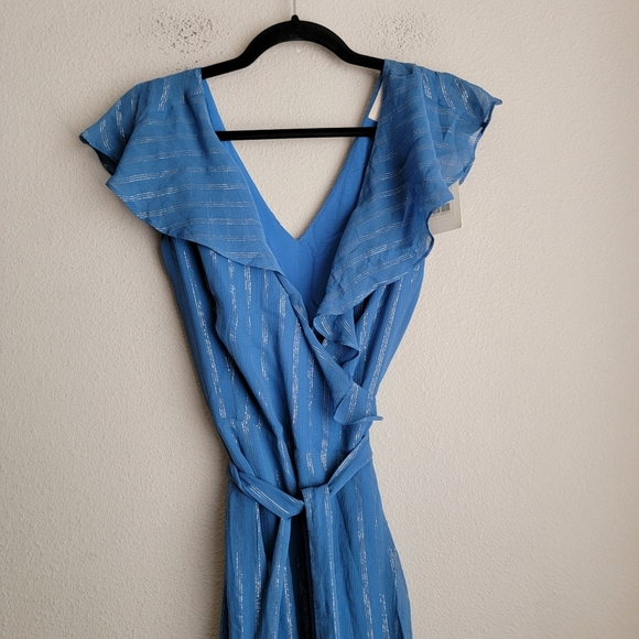 Sezane Giovana Dress in Electric Blue size 38 NWT - Picture 4 of 11